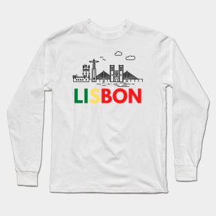 Lisbon City (Portugal flag) Long Sleeve T-Shirt